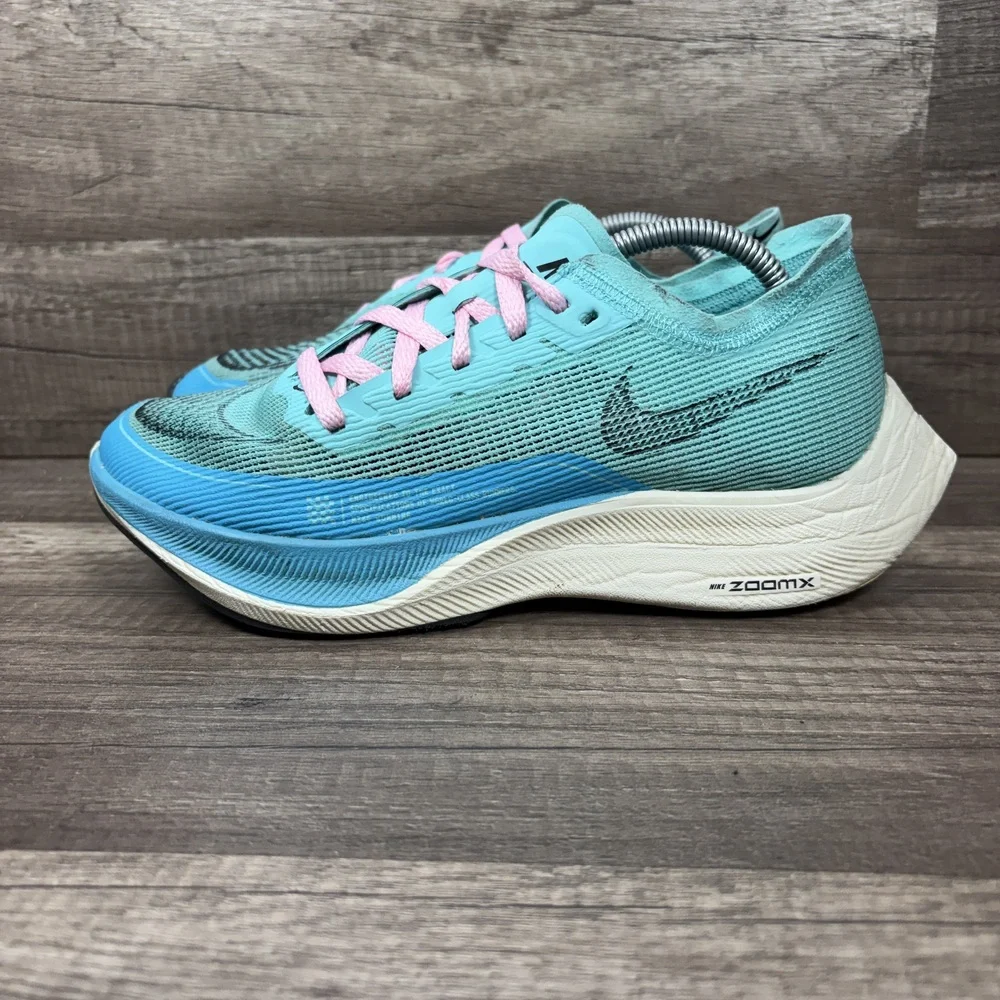 Nike Vaporfly Next% 2 Green Blue Womens US Size 8 CU4123-300 Running Shoes